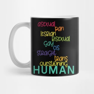 Rainbow Lives Human Lives Mug